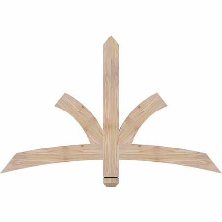 Ekena Millwork Davenport Smooth Timber Gable Bracket, Douglas Fir, 48"W x 30"H x 1 1/2"D x 3 1/2"F, 15/12 Pitch GBW048X30X0204DAV00SDF